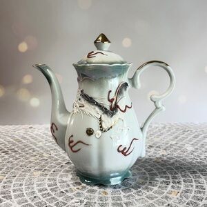 Vintage Japanese Moriage Dragonware Teapot – Hand-Painted Raised Dragon Design